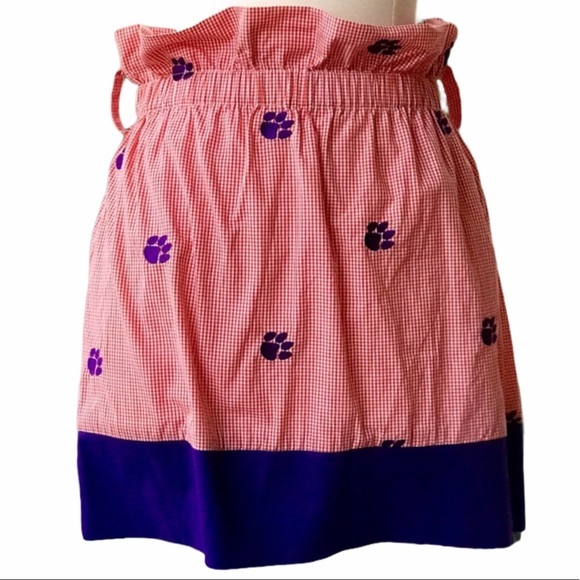 Clemson Tigers Football Gameday Skirt | Orange + Purple NWT | Size XS - Picture 1 of 8
